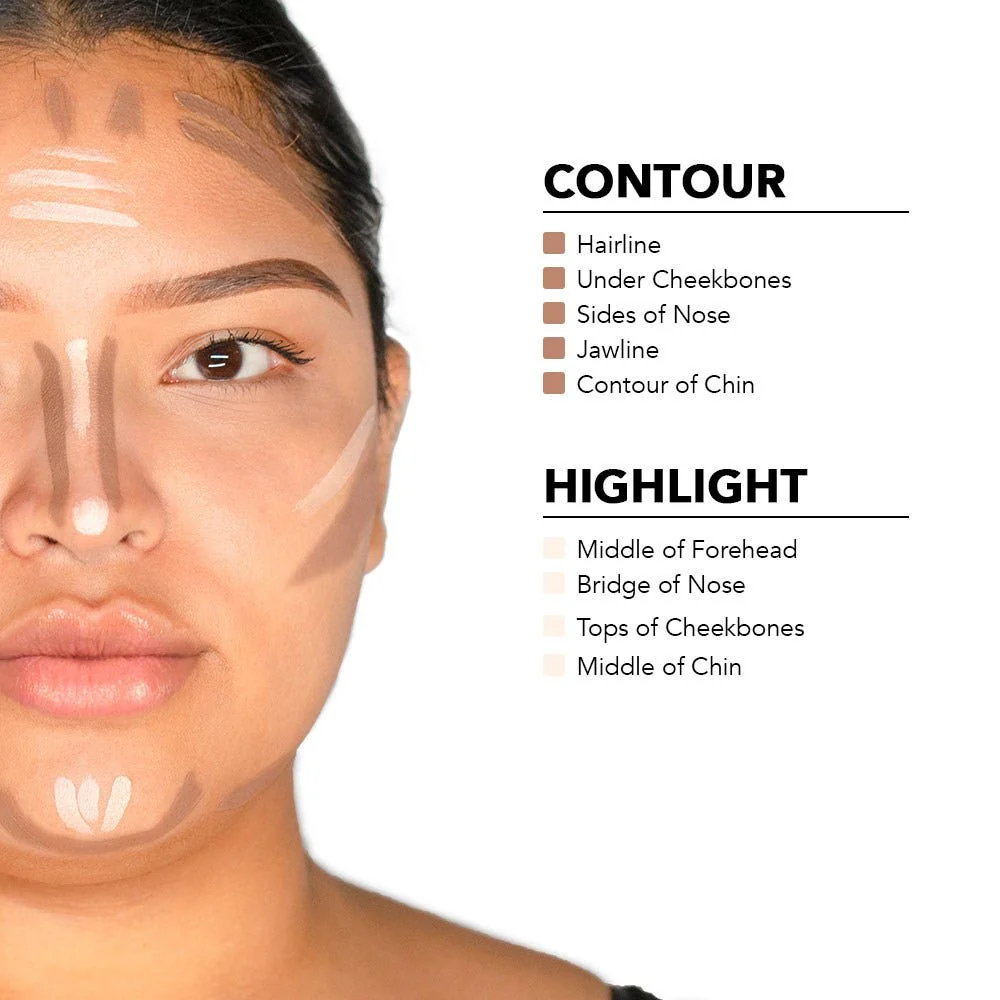 MakeSense® Cream Contour & Highlight Duo - Deep - Image 5
