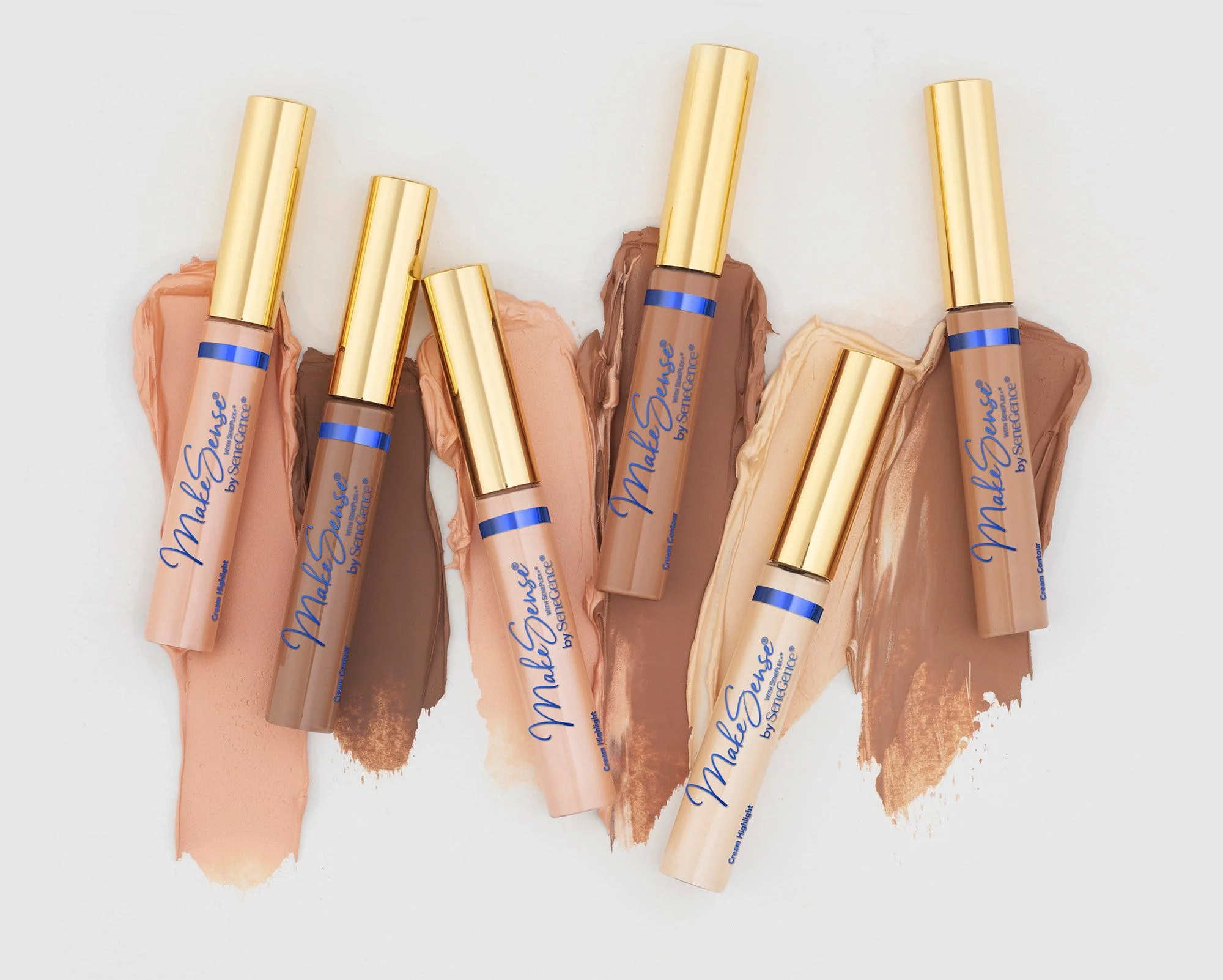 MakeSense® Cream Contour & Highlight Duo - Deep - Image 6